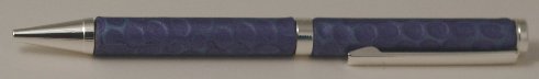 blue purple snakeskin pen detail